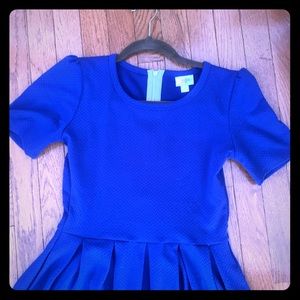 Blue dress, size small, lu la roe